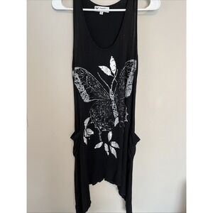 Papillon Babydoll Dress Womens L Asymmetrical Butterfly Whimsigoth Feminine